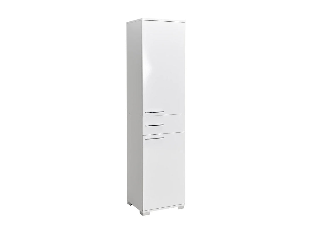Colonne de rangement VENTE-UNIQUE Lika blanche 45cm 2 portes — photo produit