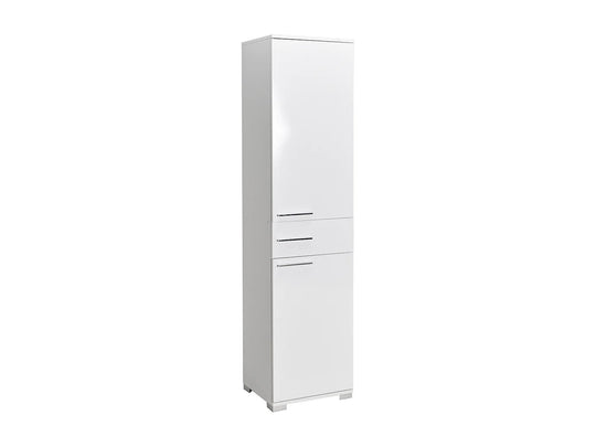Colonne de rangement VENTE-UNIQUE Lika blanche 45cm 2 portes — photo produit