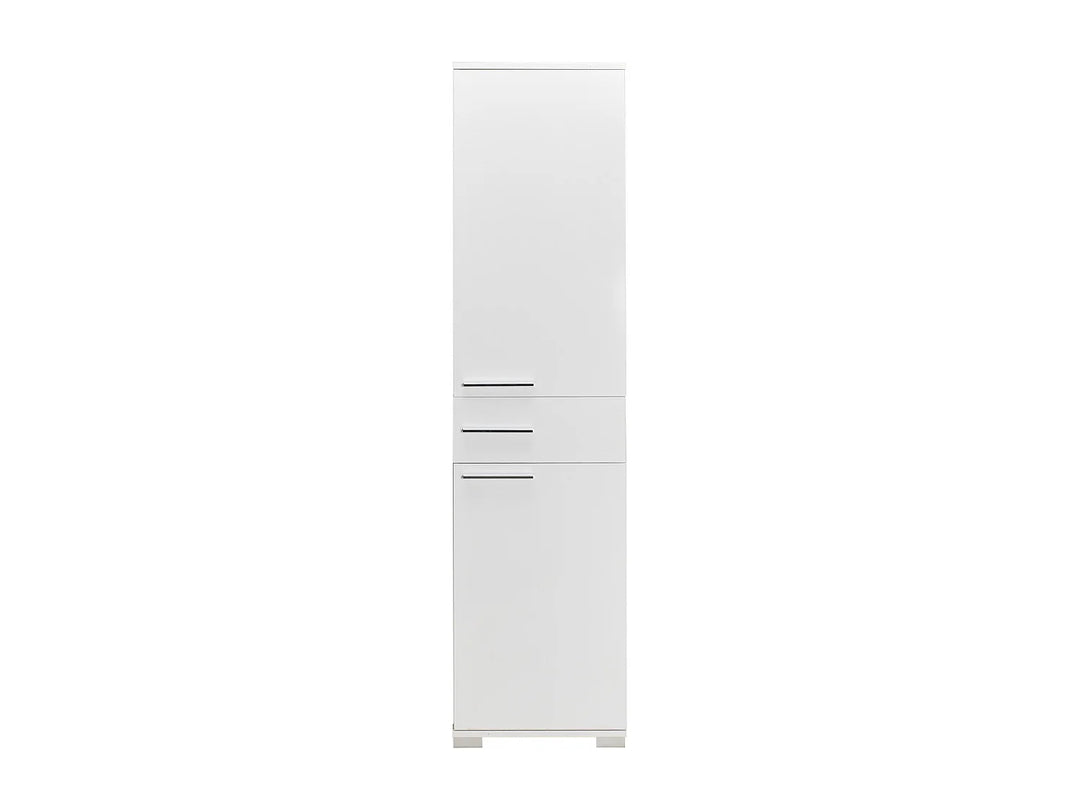Colonne de rangement VENTE-UNIQUE Lika blanche 45cm 2 portes — photo produit