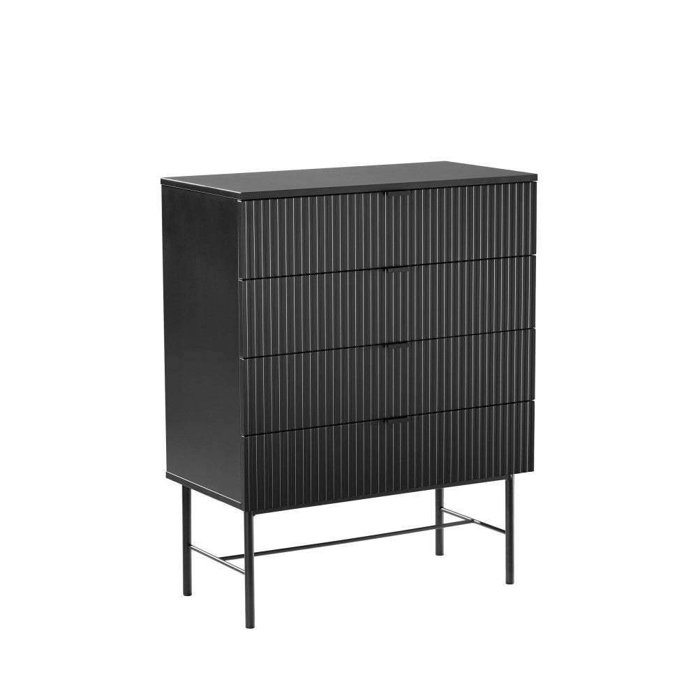Commode 4 tiroirs bois et métal Drawer - Léger défaut