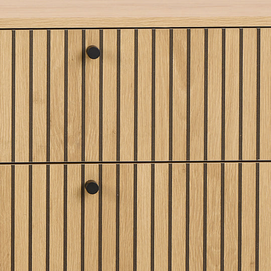 Commode 6 tiroirs Drawer en bois L157.9cm : Couleur - Bois clair- Léger défaut