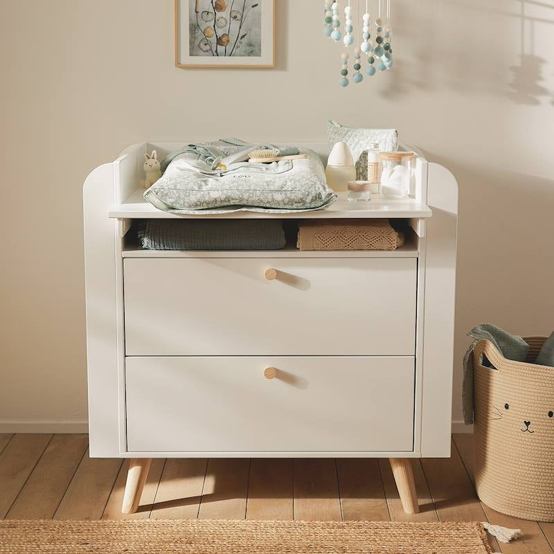 Commode à langer VERTBAUDET Confetti blanc