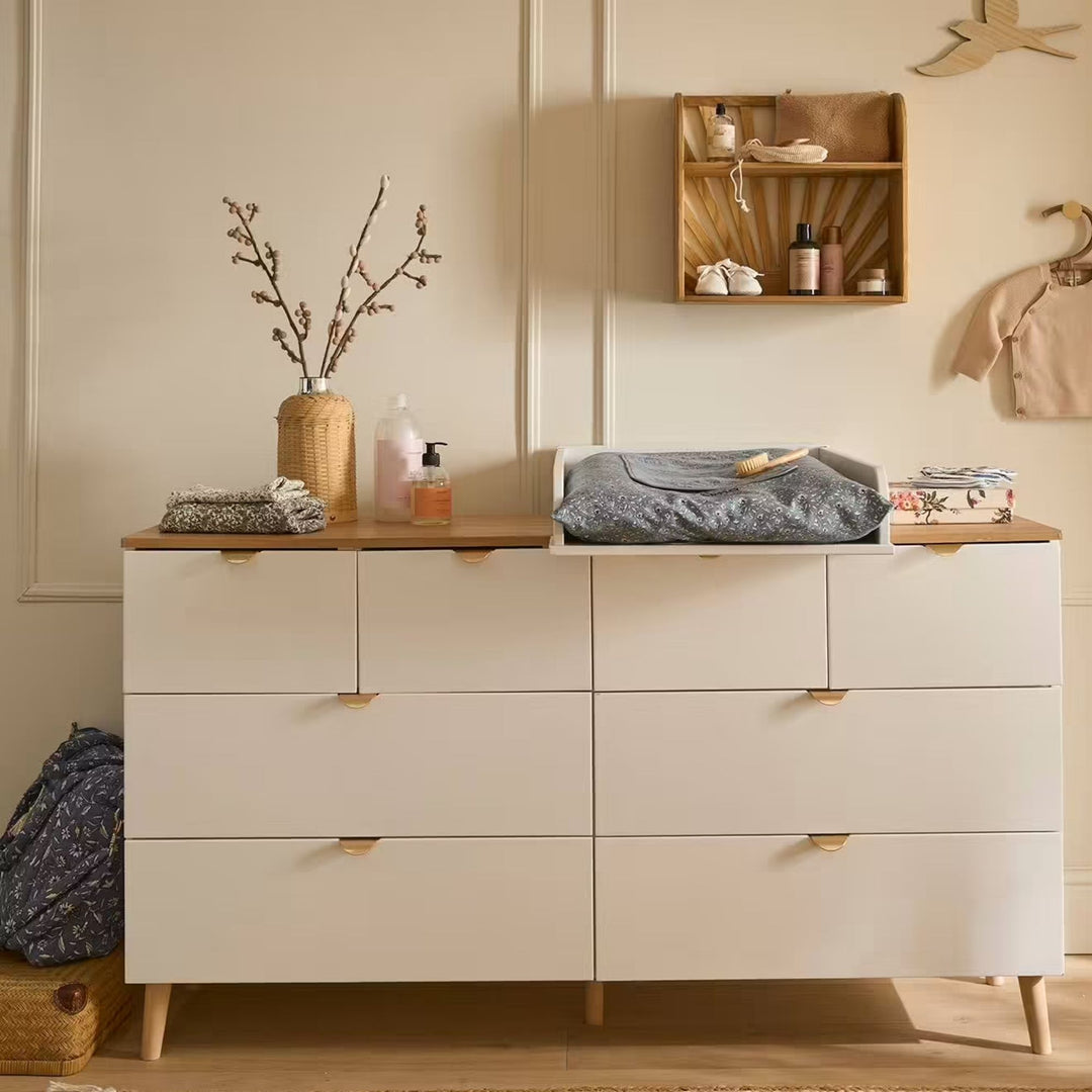 Commode double VERTBAUDET Merveilles avec 8 tiroirs blanc