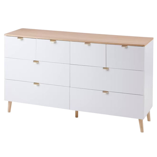 Commode double VERTBAUDET Merveilles avec 8 tiroirs blanc