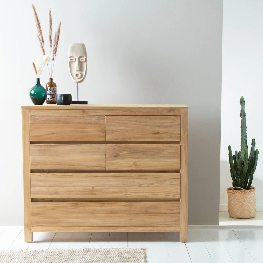 Commode ALDO en teck massif 120 cm Berah Getah