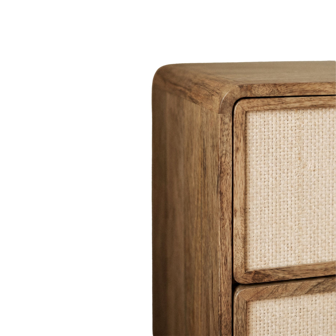 Commode SKLUM Abrams 3 tiroirs 80x40 cm en bois de manguier