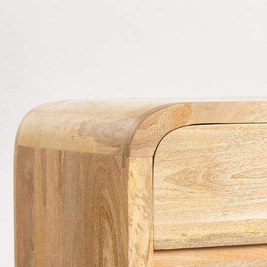 Commode THE MASIE Vanile 3 tiroirs en bois de manguier