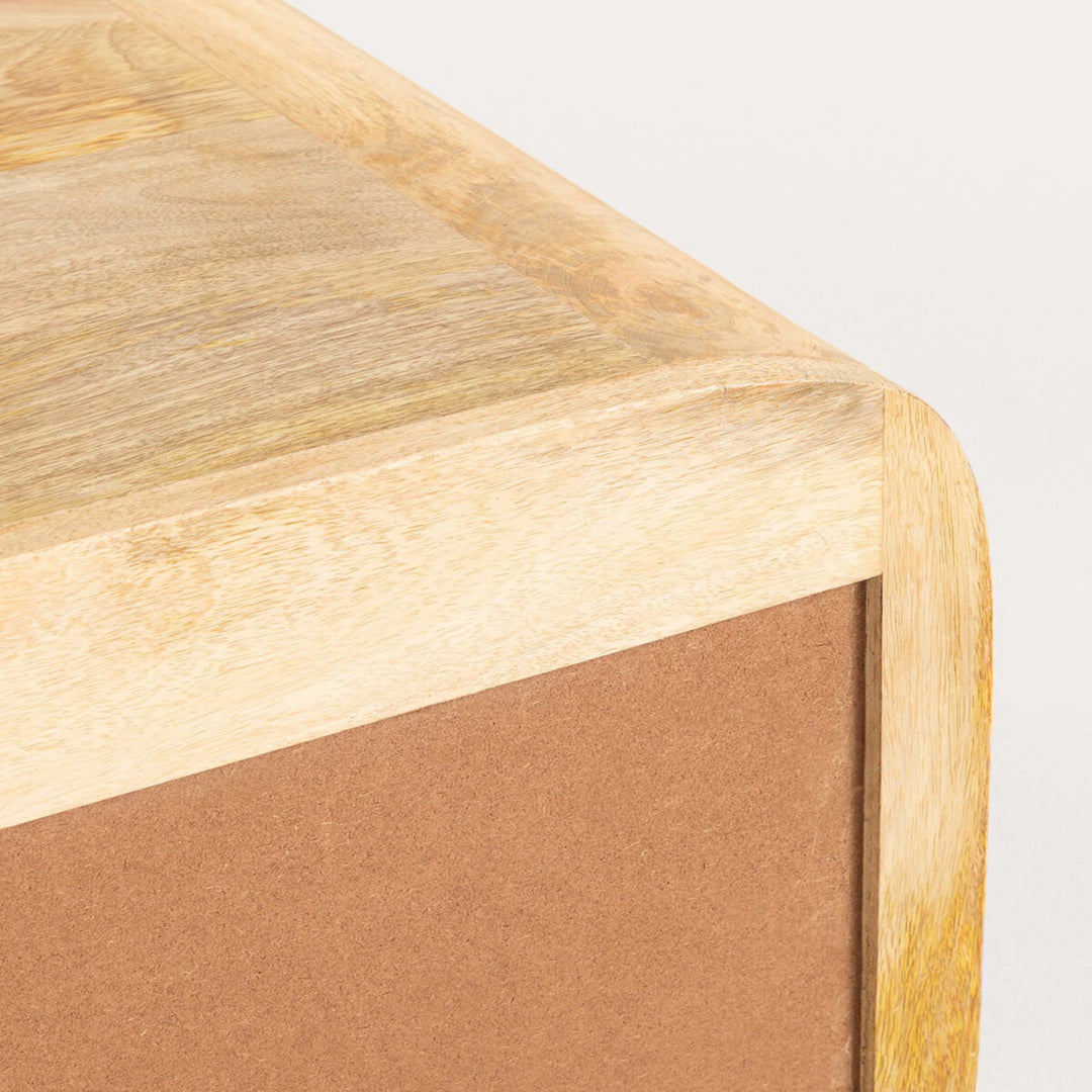 Commode THE MASIE Vanile 3 tiroirs en bois de manguier