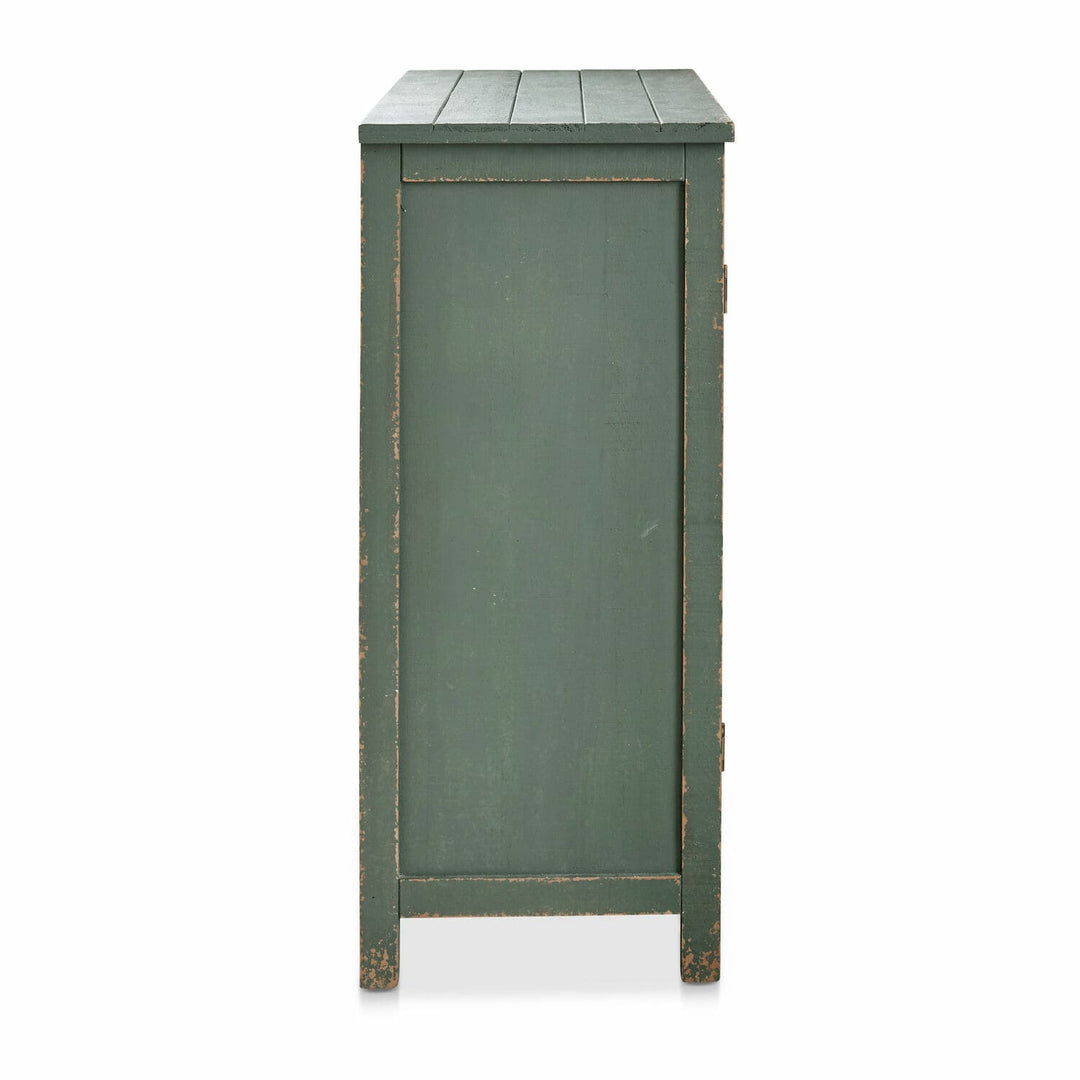 Commode LOBERON Alajela vert vieilli — photo produit