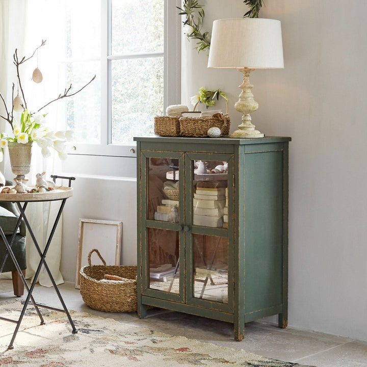 Commode LOBERON Alajela vert vieilli — photo produit