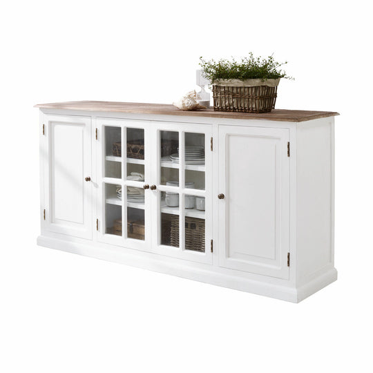 Commode LOBERON Kostan en bois massif blanc — photo produit