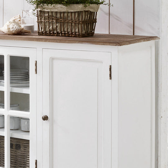 Commode LOBERON Kostan en bois massif blanc — photo produit