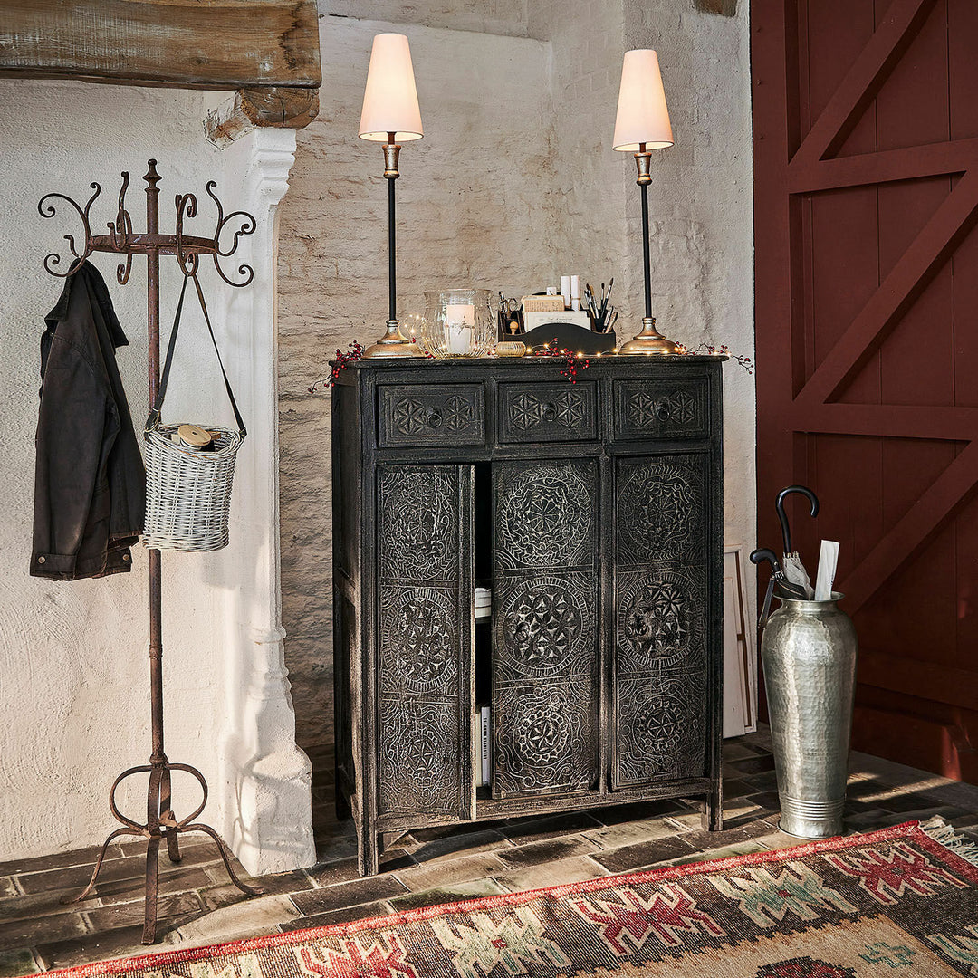 Commode LOBERON Dakota en bois noir — photo produit