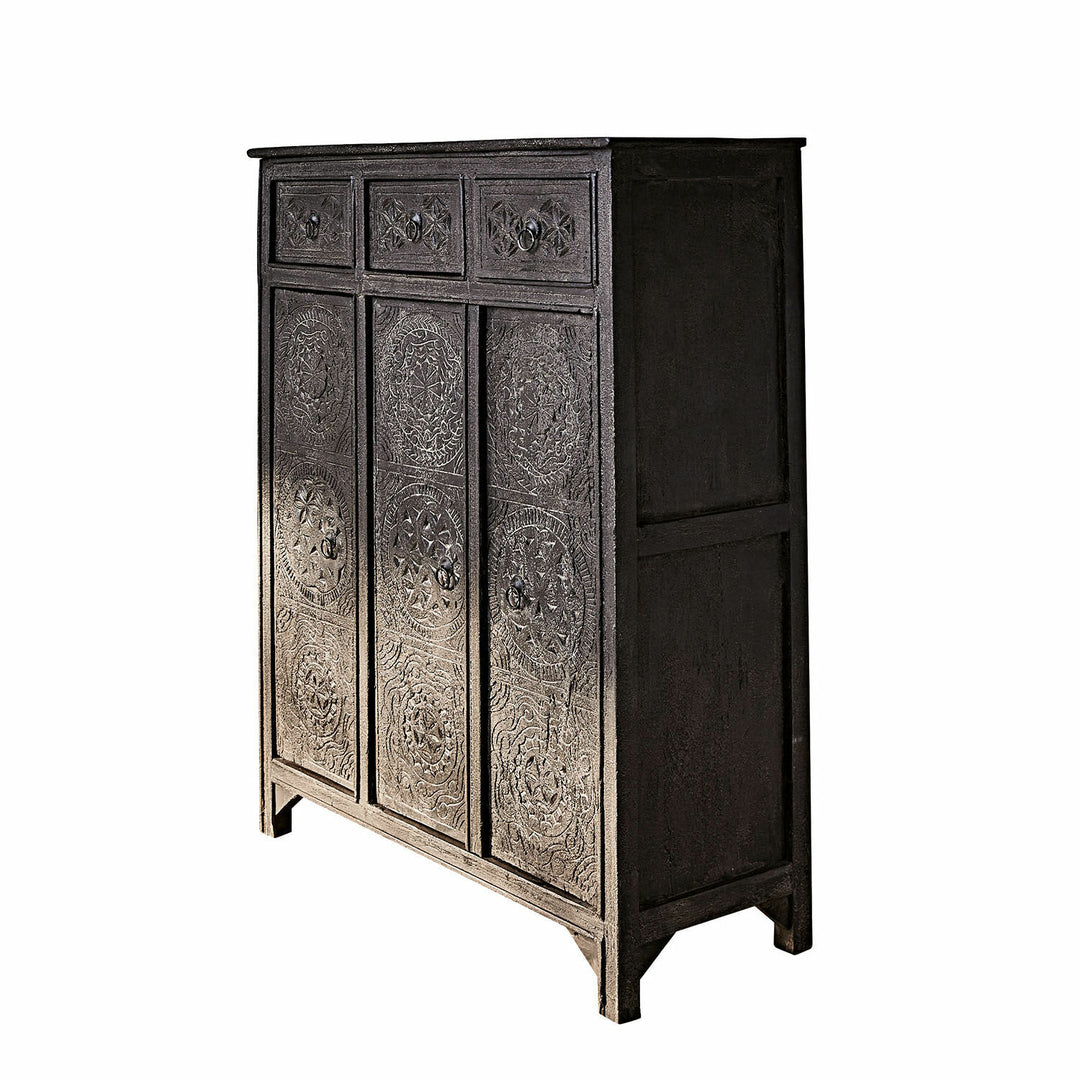 Commode LOBERON Dakota en bois noir — photo produit