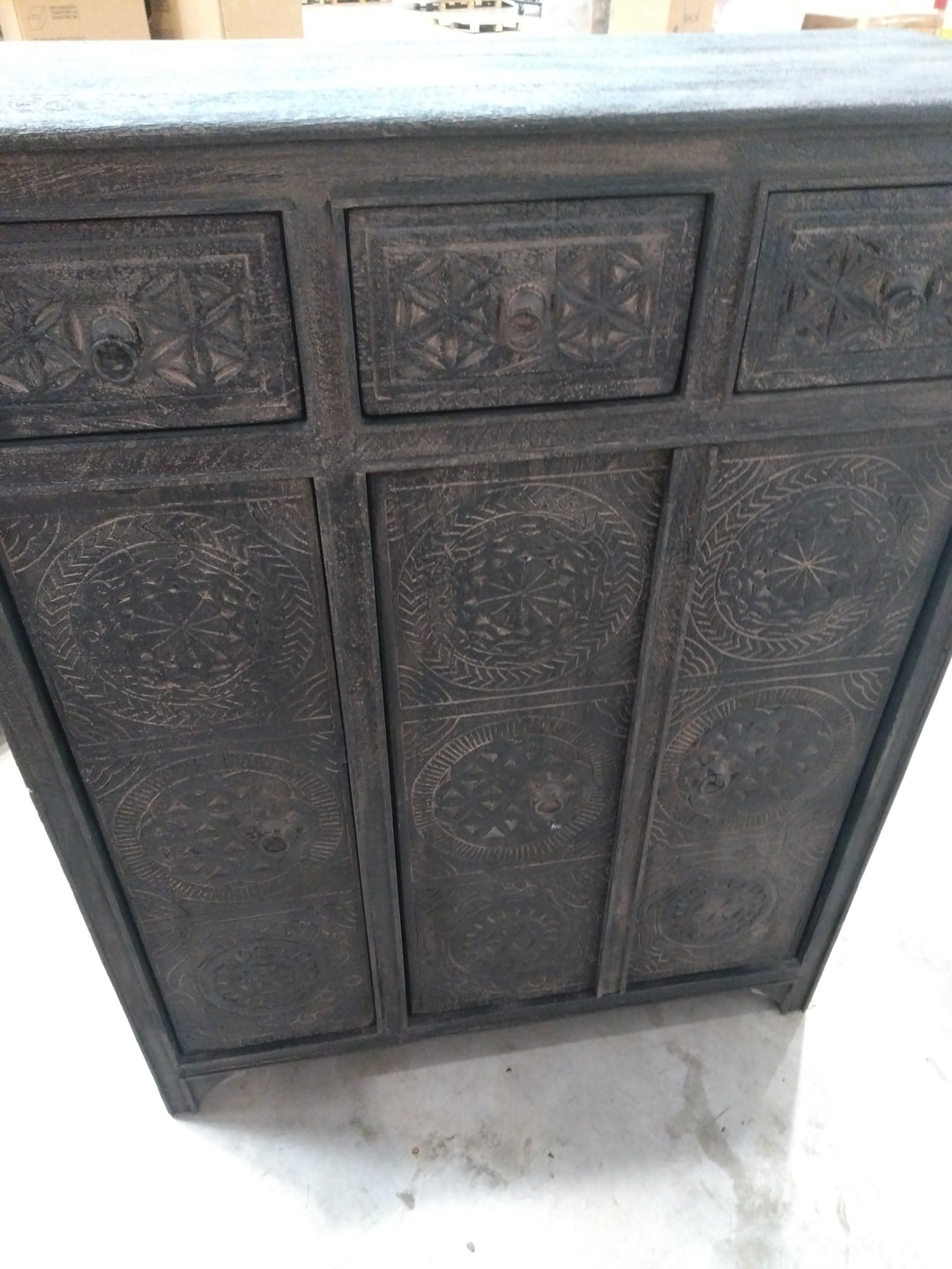 Commode LOBERON Dakota en bois noir — photo produit