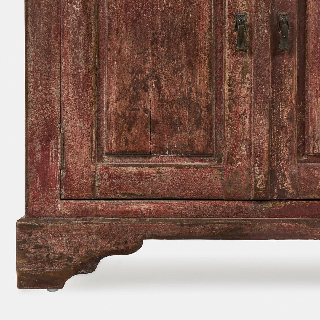 Commode LOBERON Jolivarne en pin rouge vieilli — photo produit