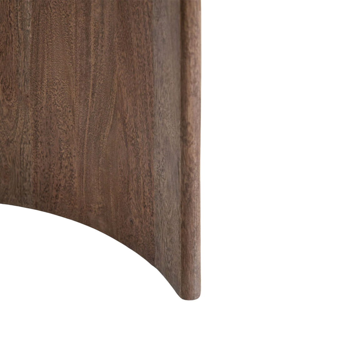 Console d'entrée SKLUM Casilda 105x35m en travertin et bois d'acacia