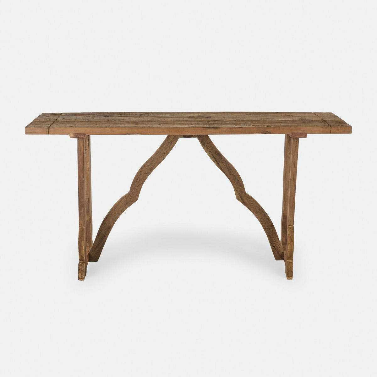 Console LOBERON Montévine en bois de sal non traité sculpté à la main — photo produit