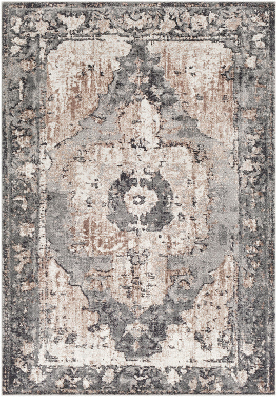 Tapis Vintage Oriental Gris/Ivoire Florence