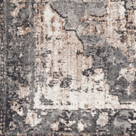 Tapis Vintage Oriental Gris/Ivoire Florence