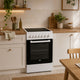 Cuisinière vitrocéramique BEKO FSS57100GW