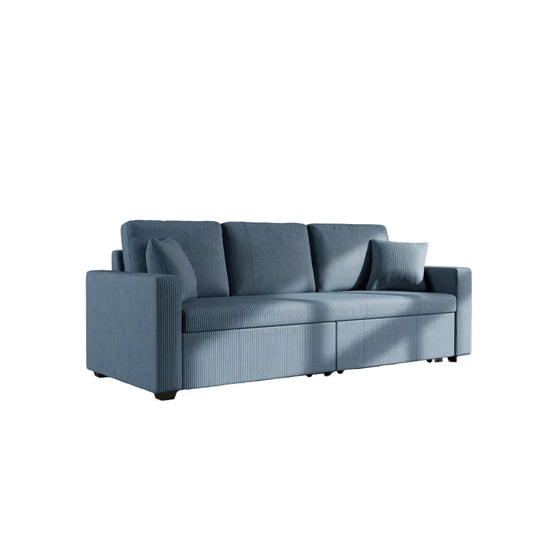 Canapé BEST MOBILIER Cyrus 3 places convertible velours côtelé