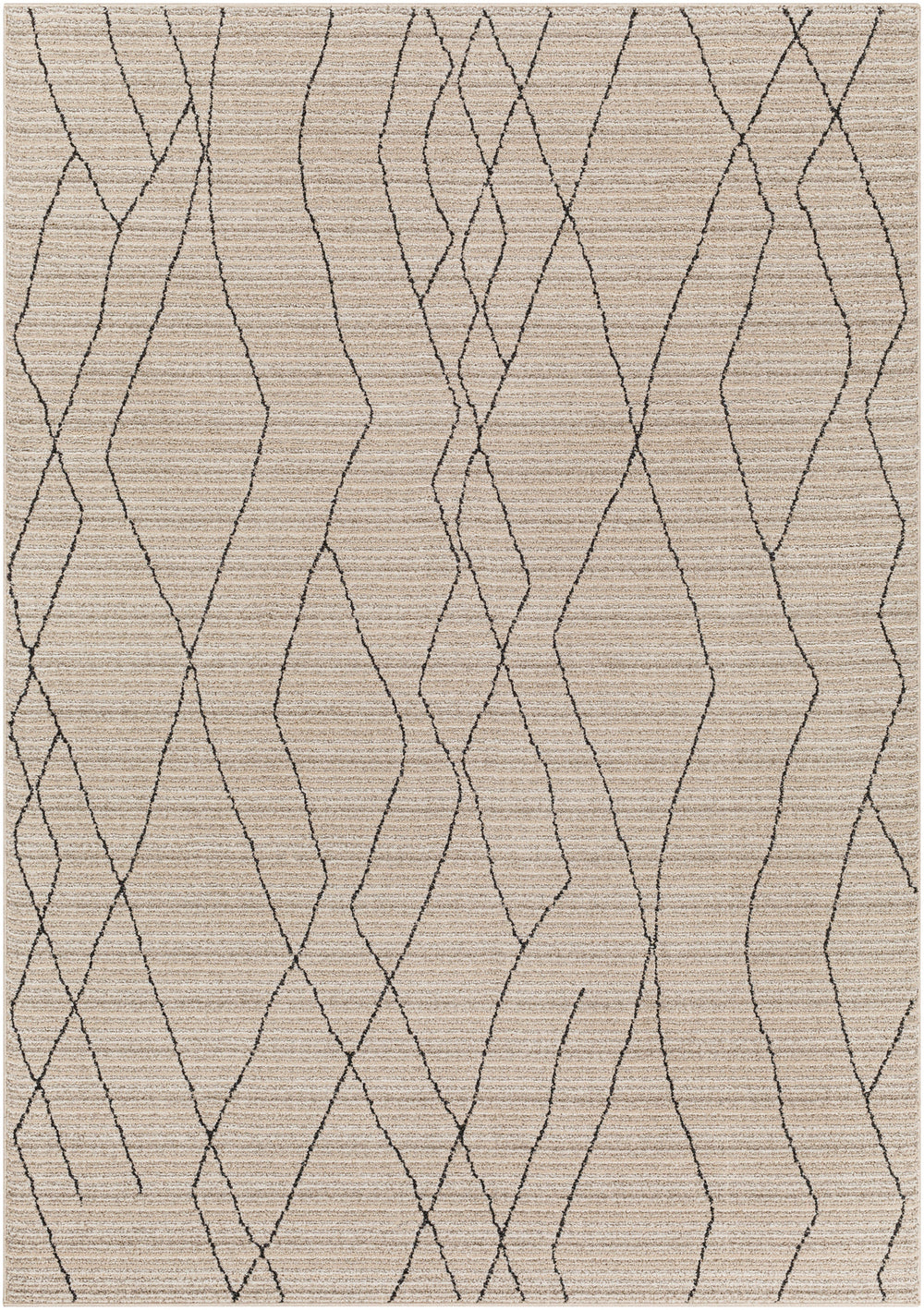 Tapis Berbère Ethnique Gris/Beige Durban 200x275cm