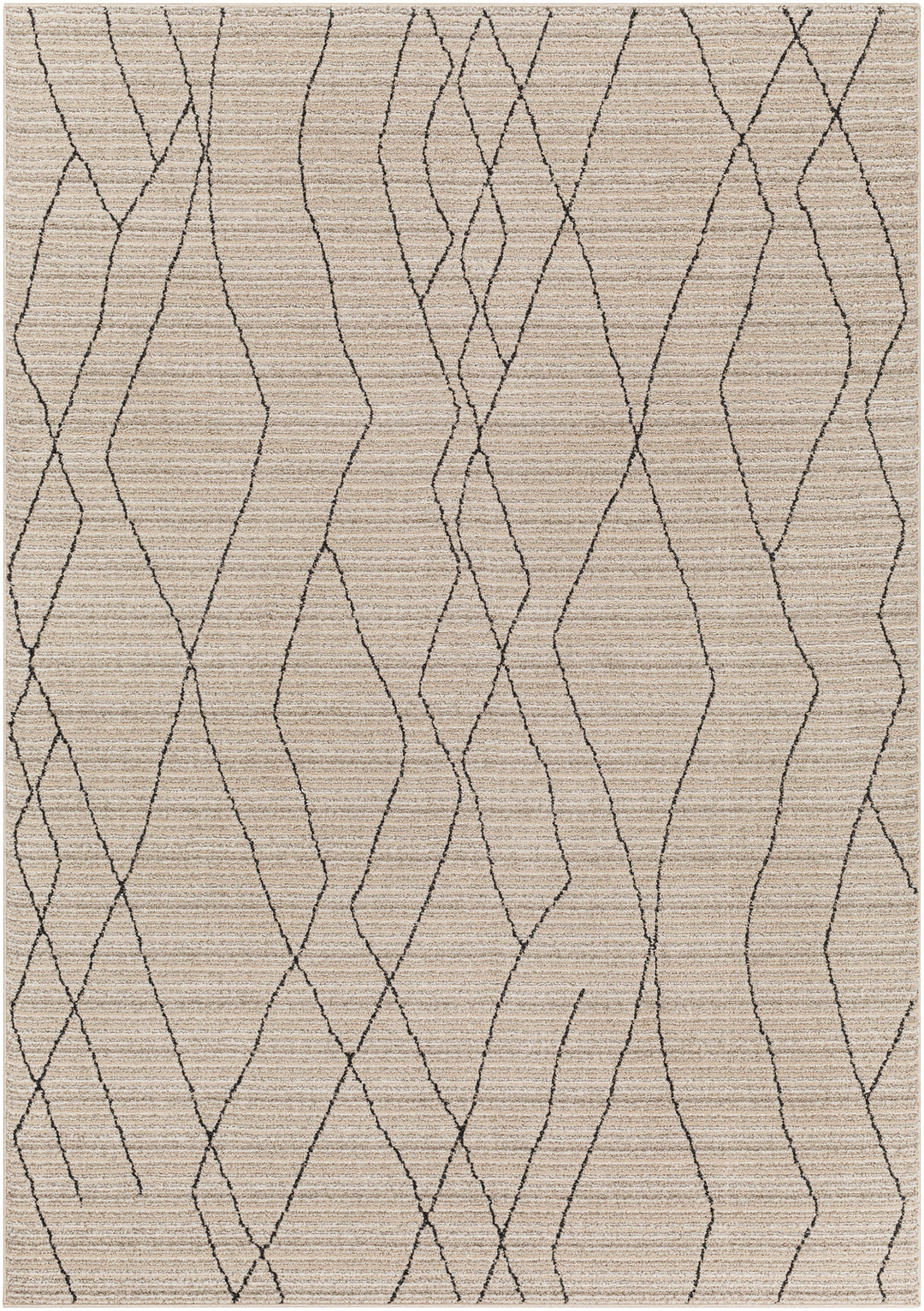 Tapis Berbère Ethnique Gris/Beige Durban 200x275cm