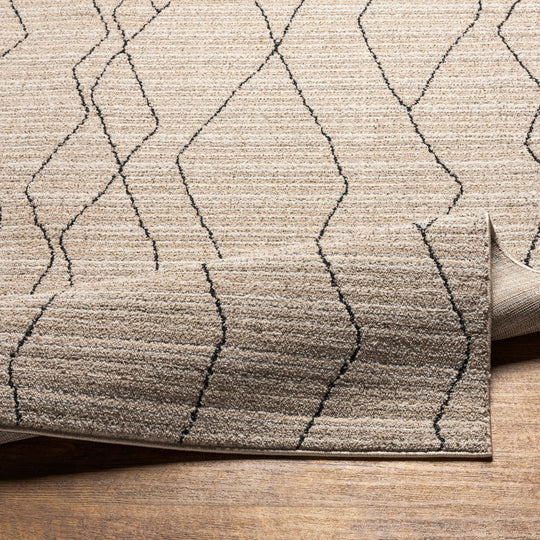 Tapis de Couloir Berbère Ethnique Gris/Beige Durban