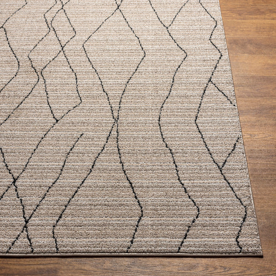 Tapis Berbère Ethnique Gris/Beige Durban 200x275cm