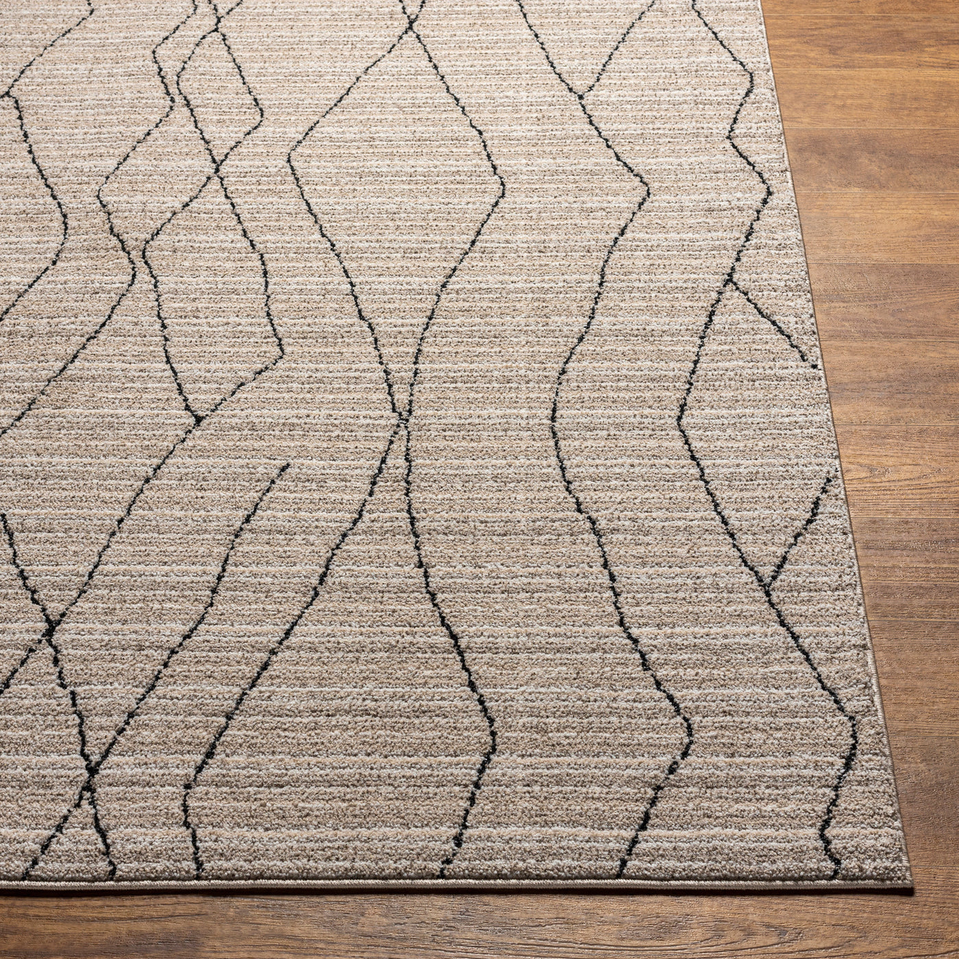 Tapis Berbère Ethnique Gris/Beige Durban 200x275cm