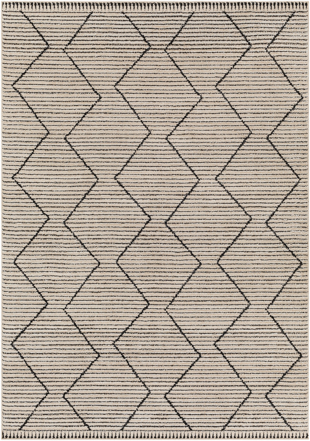 Tapis Berbère Ethnique Ivoire/Beige Argel