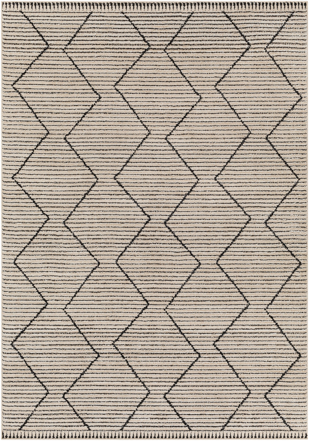 Tapis Berbère Ethnique Ivoire/Beige Argel