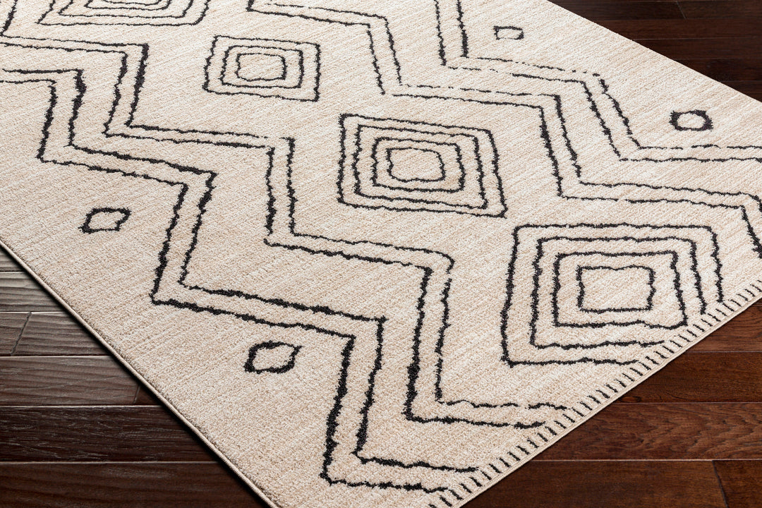 Tapis de Couloir Berbère Ethnique Gris/Beige Argel