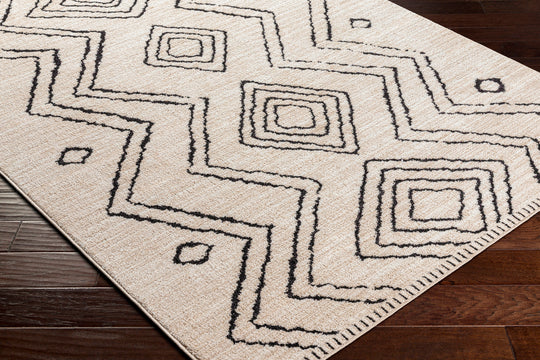 Tapis de Couloir Berbère Ethnique Gris/Beige Argel