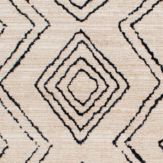 Tapis de Couloir Berbère Ethnique Gris/Beige Argel