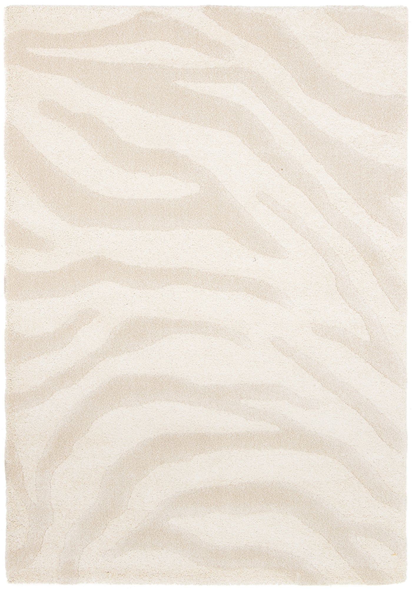 Tapis Épais Zébré Crème