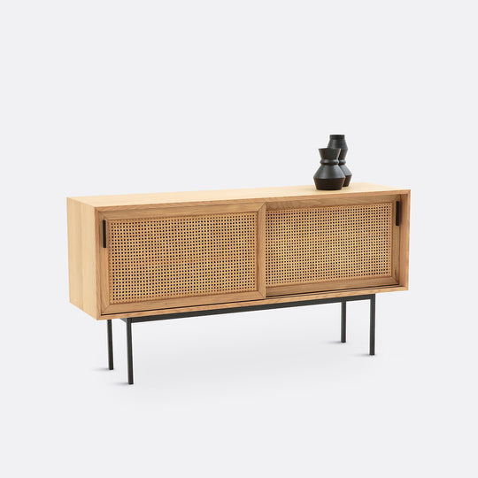 Buffet enfilade chêne et cannage, Waska La Redoute Interieurs