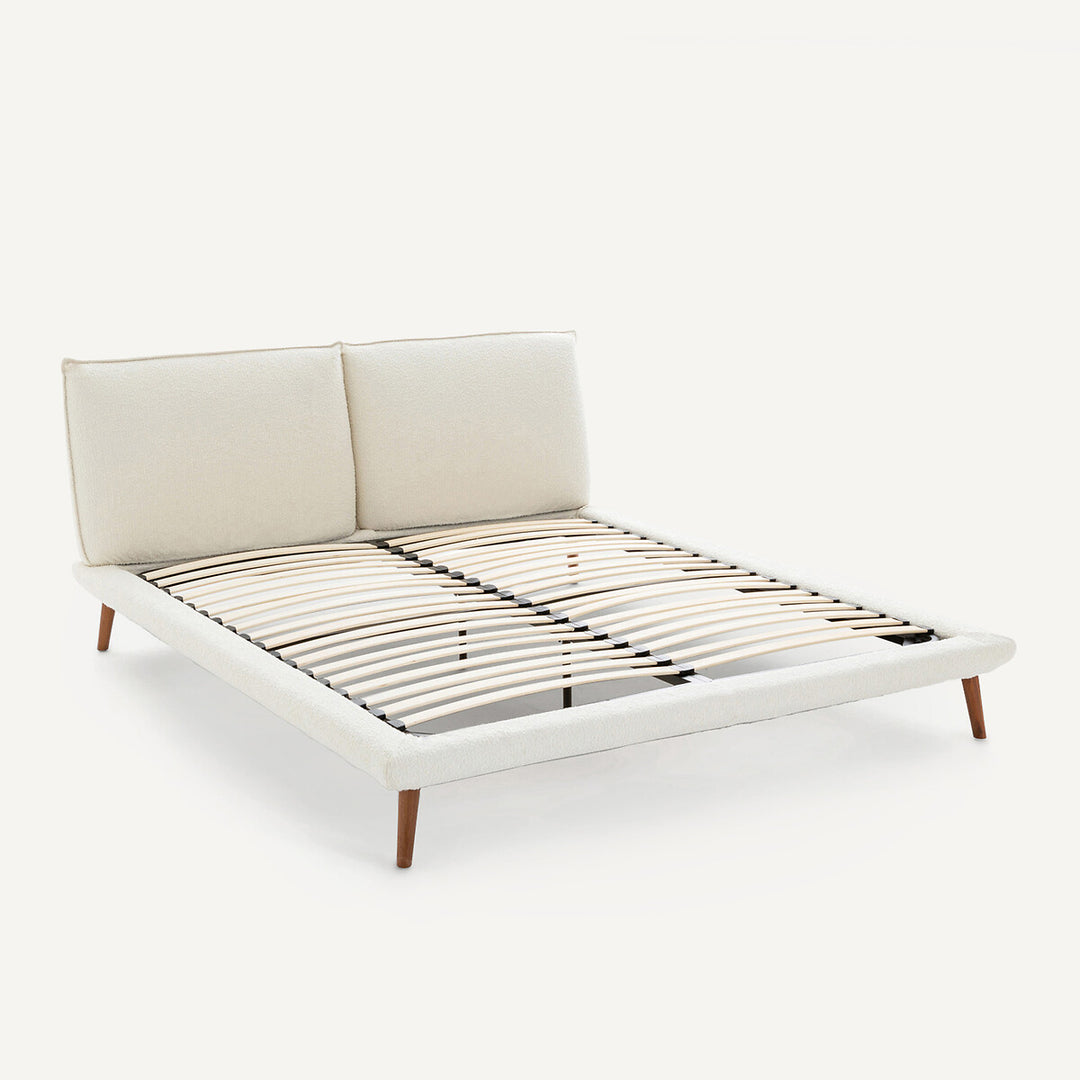 Lit bouclette + sommier 180x200cm, Aurore design E. Gallina AM.PM