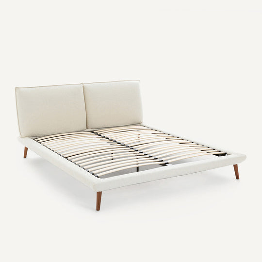 Lit bouclette + sommier 180x200cm, Aurore design E. Gallina AM.PM