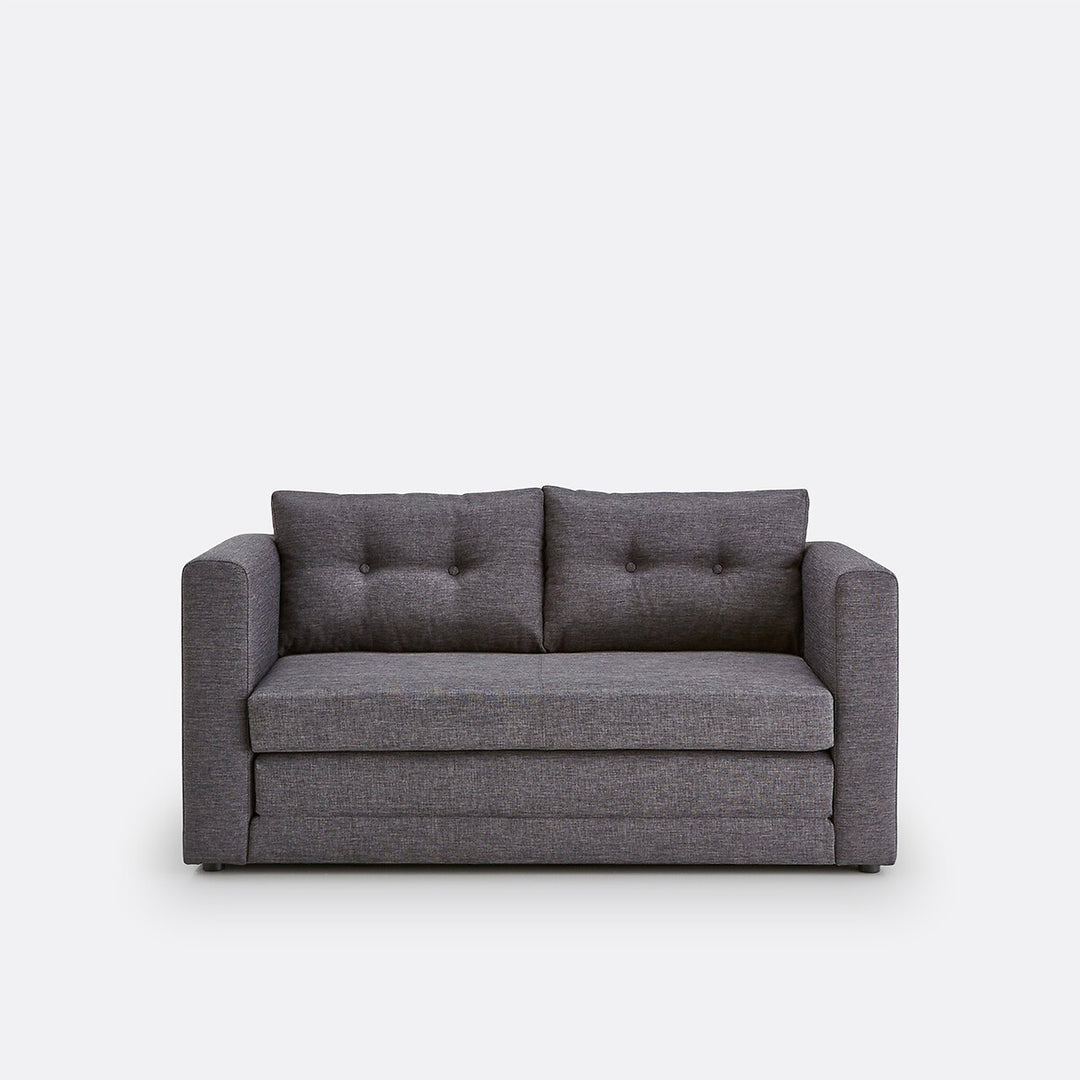 Canapé convertible, tissu texturé, 2 places, Udel SO'HOME