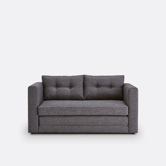 Canapé convertible, tissu texturé, 2 places, Udel SO'HOME