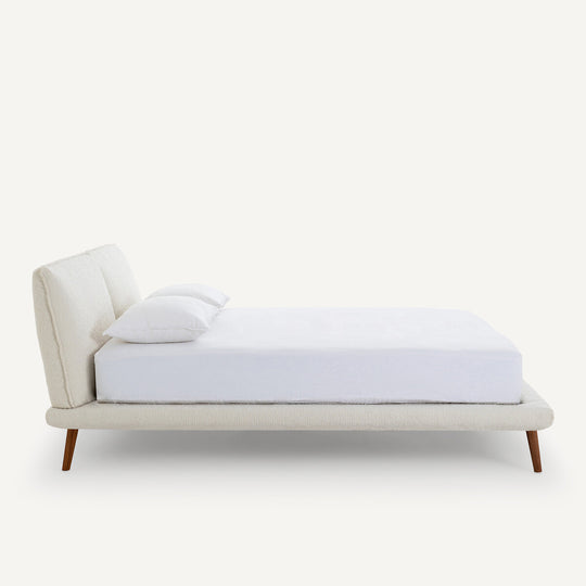 Lit bouclette + sommier 180x200cm, Aurore design E. Gallina AM.PM