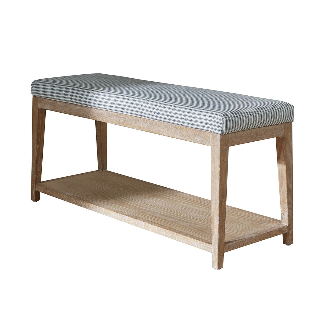 Banc LOBERON Stormhavn en chêne blanchi et lin