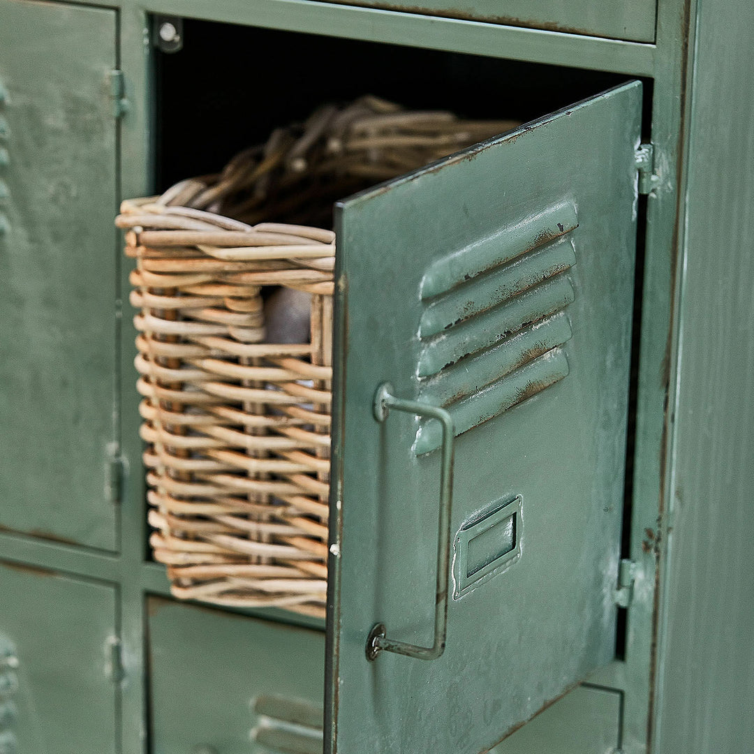 Armoire style industriel URILLAC vert vieilli