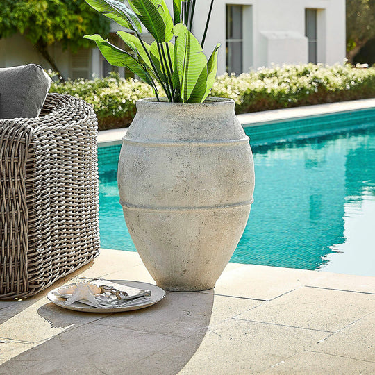 Grand cache-pot de jardin LOBERON Morcote H80 cm