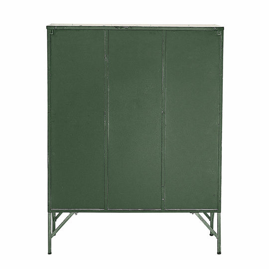 Armoire style industriel URILLAC vert vieilli