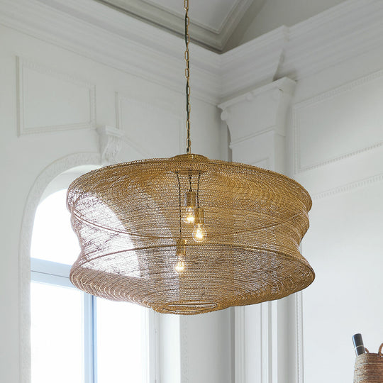 Suspension LOBERON Valerique métal tressé grande taille
