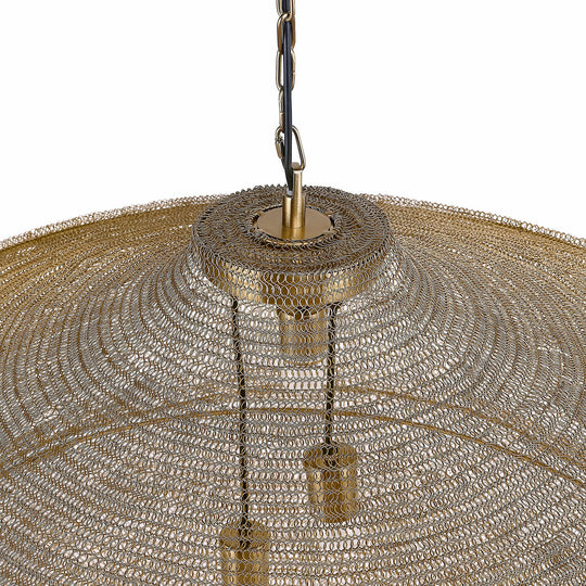 Suspension LOBERON Valerique métal tressé grande taille
