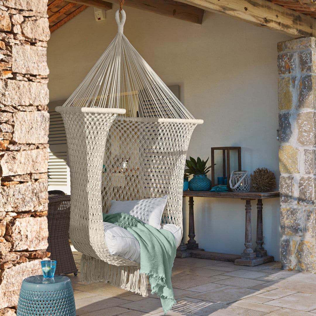 Fauteuil suspendu LOBERON Raffaelle beige